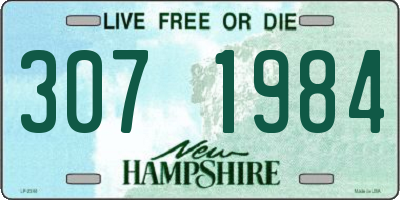 NH license plate 3071984