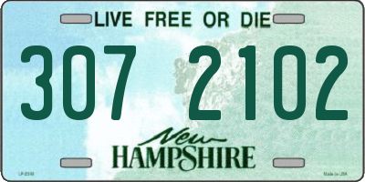 NH license plate 3072102