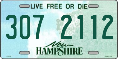 NH license plate 3072112