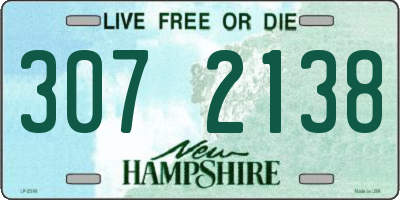 NH license plate 3072138