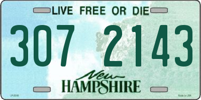 NH license plate 3072143