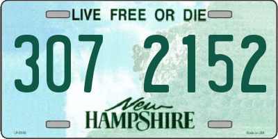 NH license plate 3072152