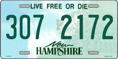 NH license plate 3072172
