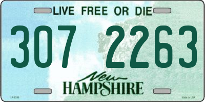 NH license plate 3072263