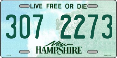 NH license plate 3072273