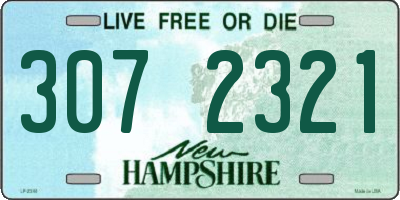 NH license plate 3072321