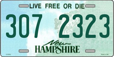 NH license plate 3072323