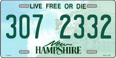 NH license plate 3072332