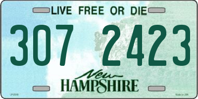 NH license plate 3072423
