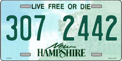 NH license plate 3072442