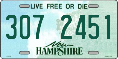 NH license plate 3072451