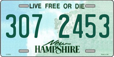 NH license plate 3072453