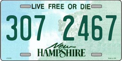 NH license plate 3072467
