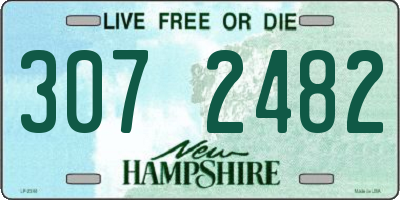 NH license plate 3072482