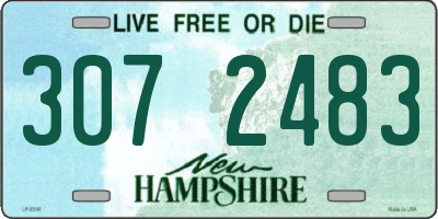 NH license plate 3072483
