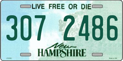 NH license plate 3072486