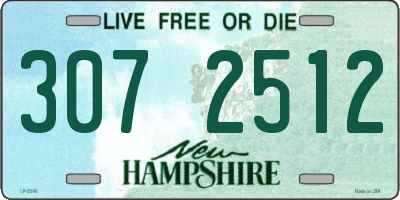 NH license plate 3072512