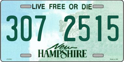 NH license plate 3072515