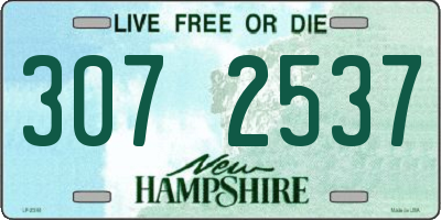 NH license plate 3072537