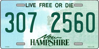 NH license plate 3072560