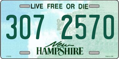 NH license plate 3072570