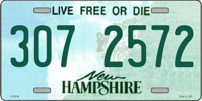 NH license plate 3072572