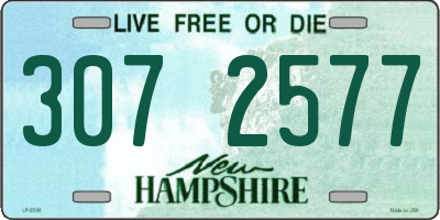 NH license plate 3072577