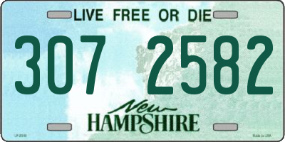 NH license plate 3072582