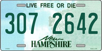 NH license plate 3072642