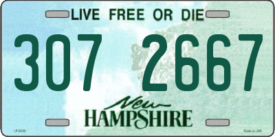 NH license plate 3072667