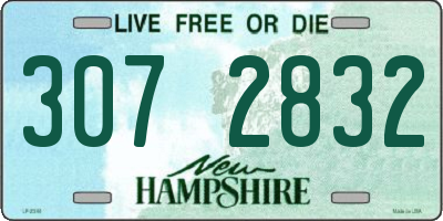 NH license plate 3072832