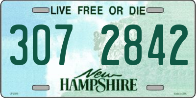 NH license plate 3072842