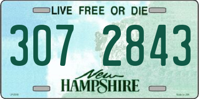 NH license plate 3072843