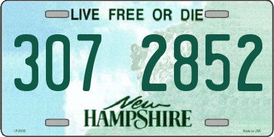 NH license plate 3072852