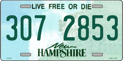 NH license plate 3072853