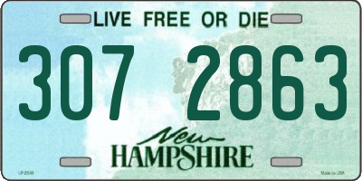 NH license plate 3072863