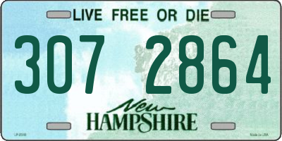 NH license plate 3072864