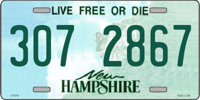 NH license plate 3072867