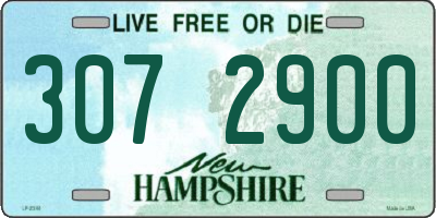 NH license plate 3072900