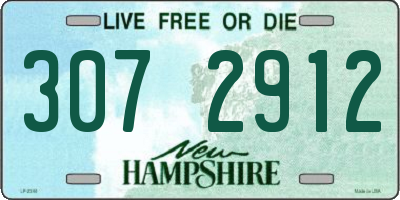 NH license plate 3072912