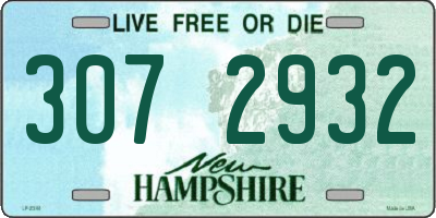NH license plate 3072932