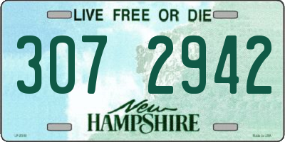 NH license plate 3072942