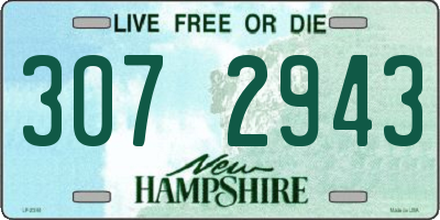 NH license plate 3072943