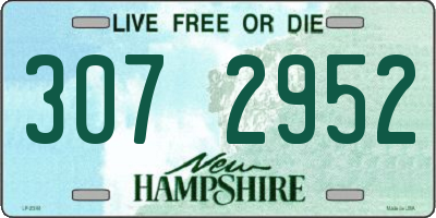 NH license plate 3072952
