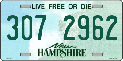 NH license plate 3072962