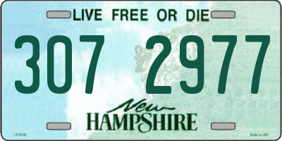 NH license plate 3072977