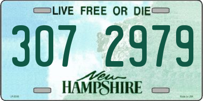NH license plate 3072979