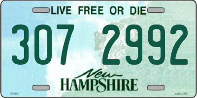 NH license plate 3072992