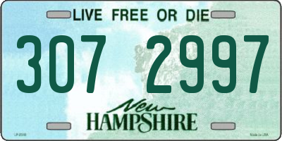 NH license plate 3072997