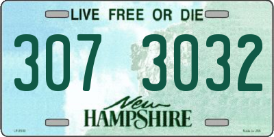 NH license plate 3073032